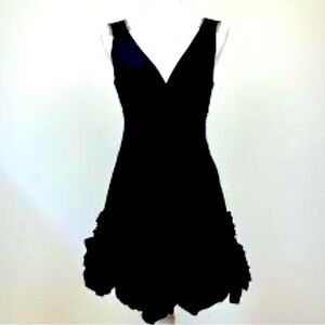 BCBGMaxazria NEW with tags LBD Corozo Applique Taffeta Mini Dress size 12